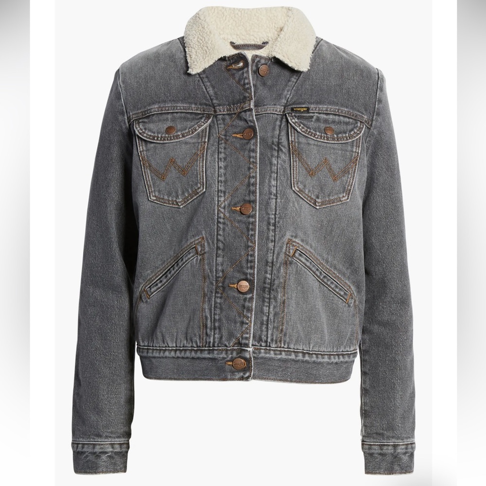 ICONS™ 124WJ Faux Shearling Lined Denim Jacket by WRANGLER